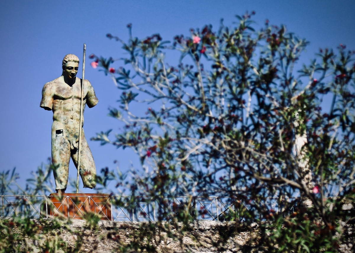 Statue guarding the city