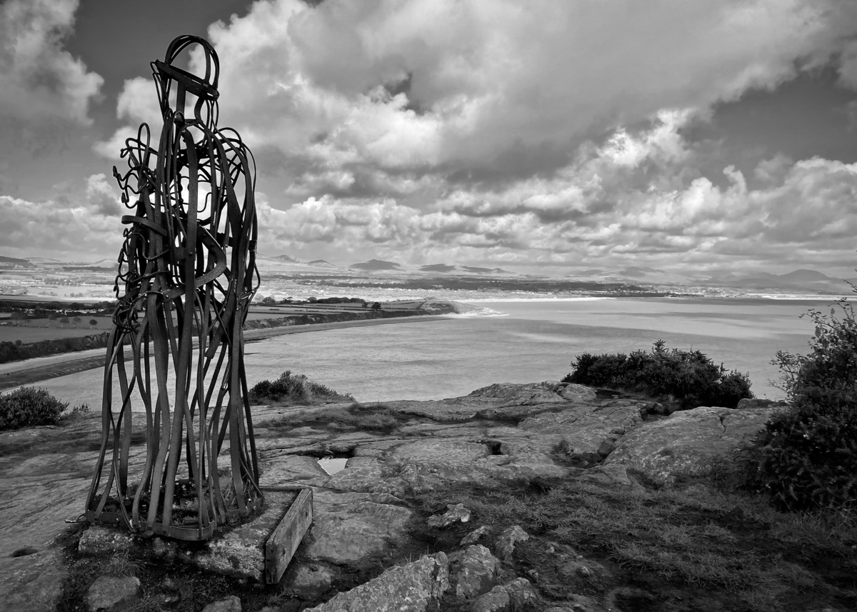 Iron Man Sculpture, Llanbedrog, Llŷn Peninsula